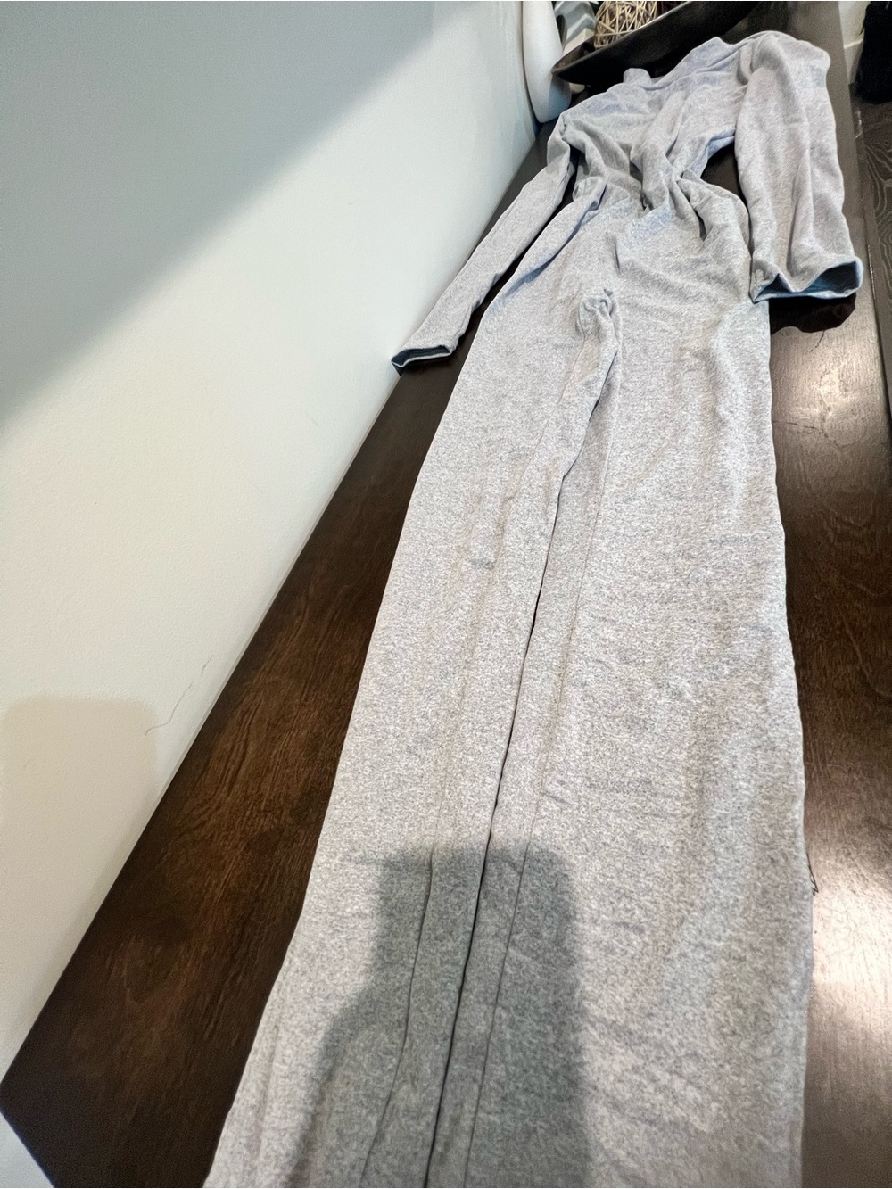 Heather Gray Long Sleeve Jumpsuit - Picture 5 of 5